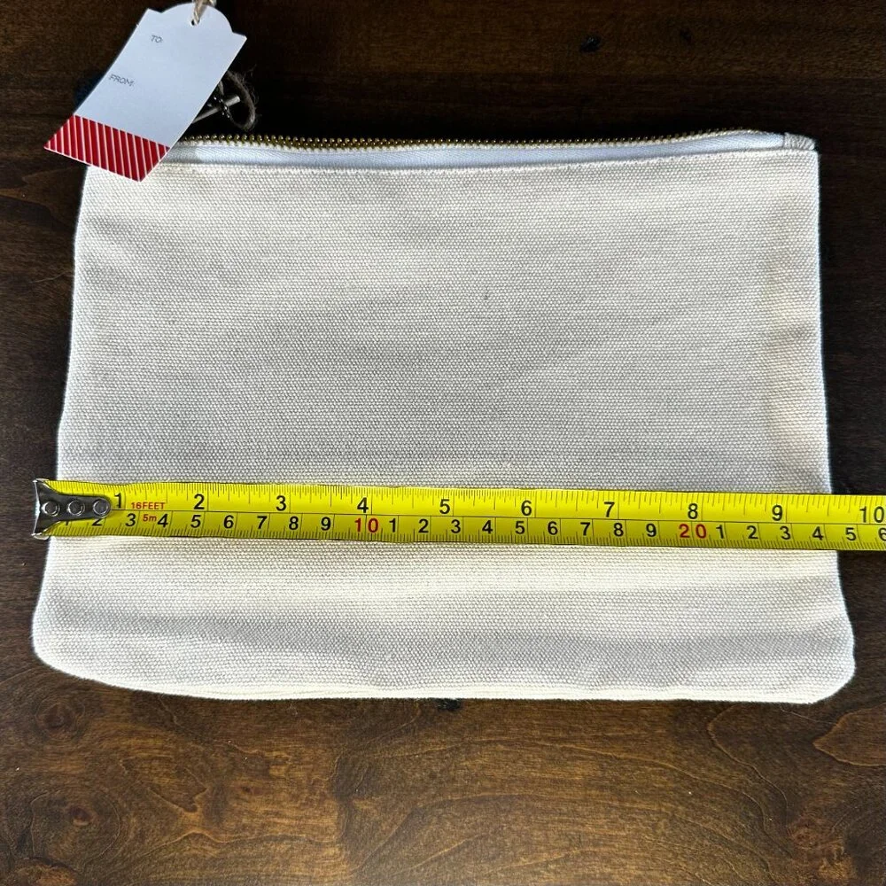 NWT - State Of Texas Makeup Bag/Zipper Pouch/Pencil Bag/Cosmetic Bag/Canvas Bag